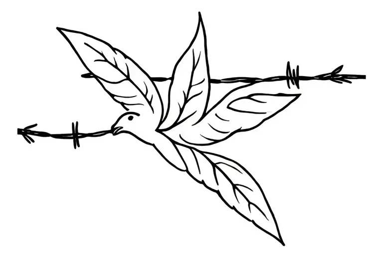 Dove Leaf Barb Wire