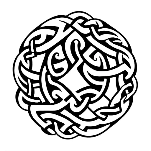 Maori Koru And Celtic Triskelion Grow Together