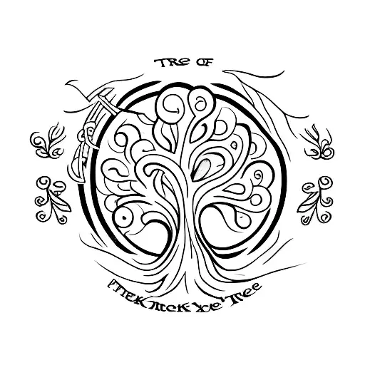Tree Of Life With Gaurdian Angel