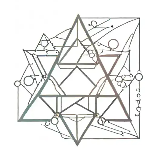 Triforce Tattoo With Dna Double Helix Intertwined