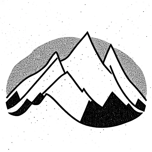 Simple Mountain Made Of Flowers