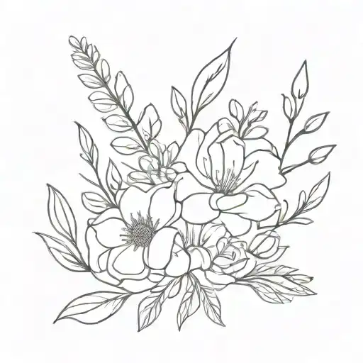 Birth Flower Bouquet