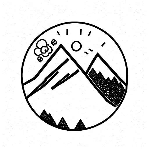 Mountain Made Of Flowers