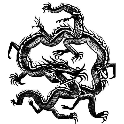 Three Headed Hydra Dragon