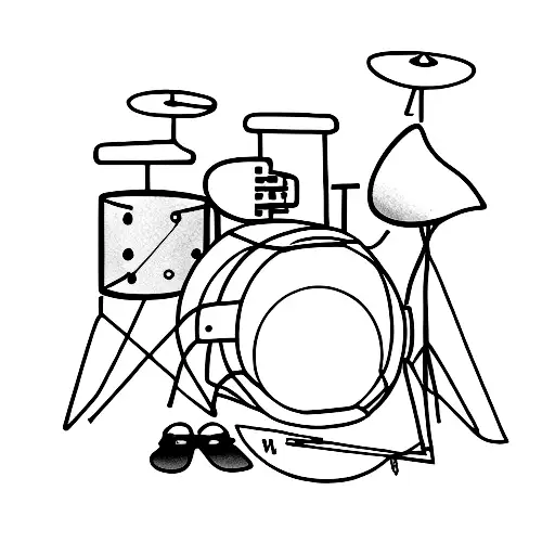 Acoustic Guitar And Drum Kit