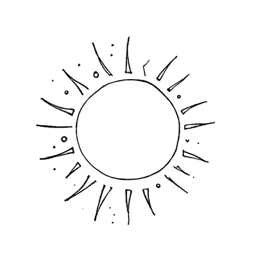 Sun And Moon Circle Poetic Shape