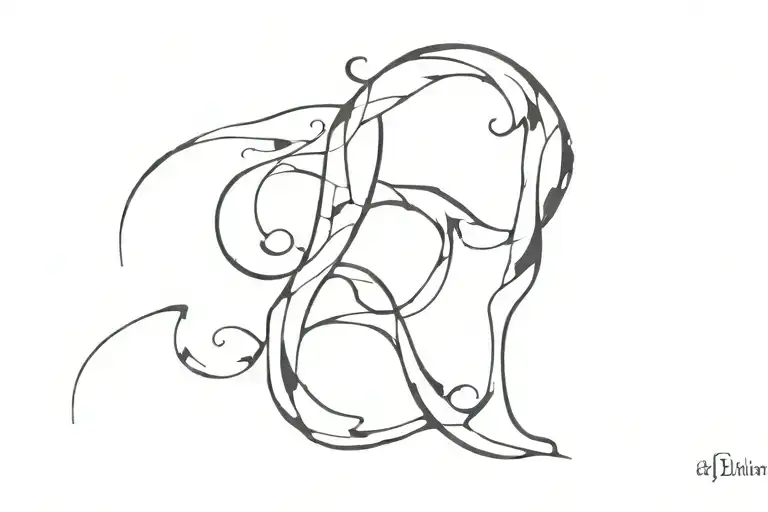 Decay With Semicolon Integrated In The Letter D