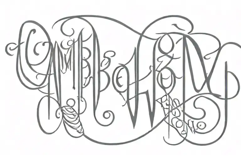 Ambigram With Words Women And Venom
