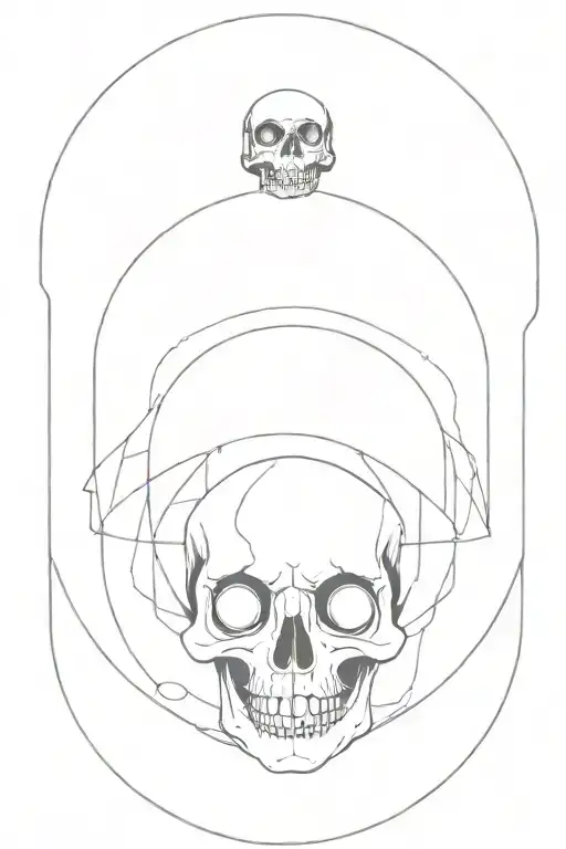 Domes And Skull With A Girl
