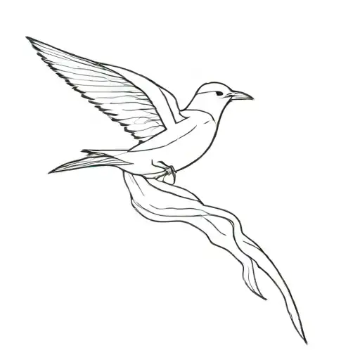 Lark Diving Into Water Plunging And Flying Upwards