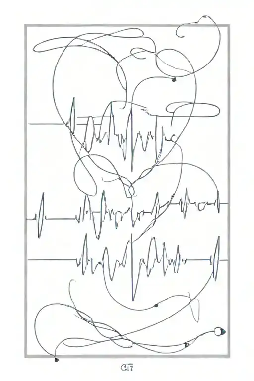 Heartbeat Monitor Line Transitioning Into The Letters Gts