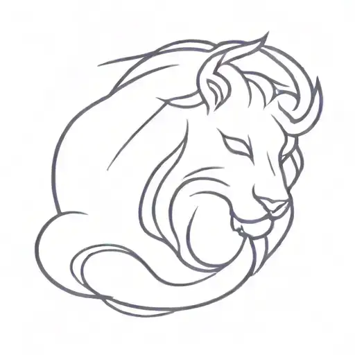 Purple Leo Zodiac Sign