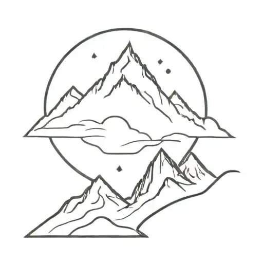 Mountain With Crown On Top