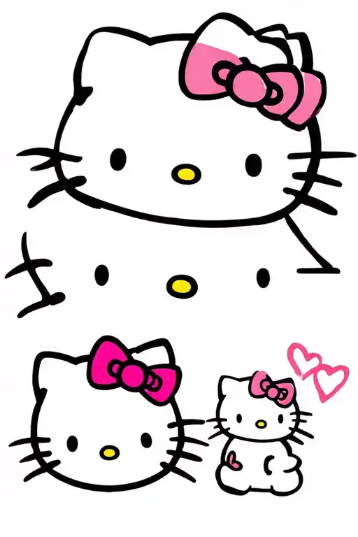 Many Hello Kitties In Different Types And Hello Kitty Attributes
