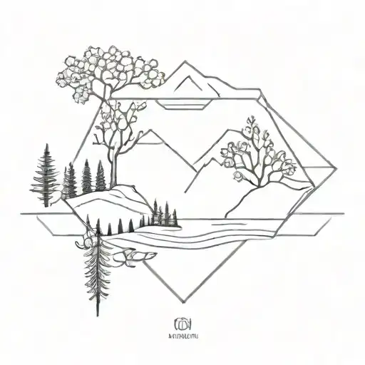 Geometric Nature Scene