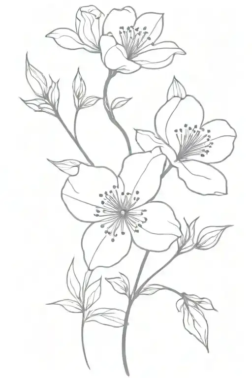 May Birth Flowers Intertwined With The Word Fearless