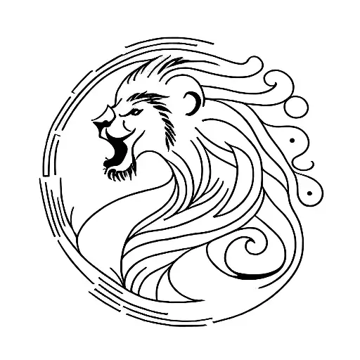 Left Lion Right Swan