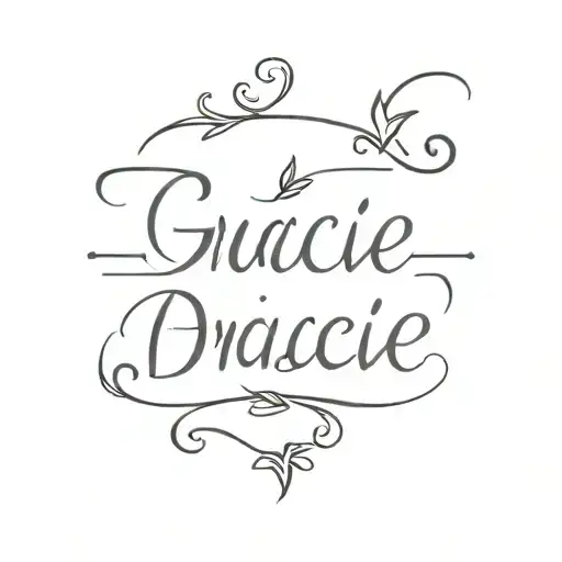 Daughter Name Written Gracie