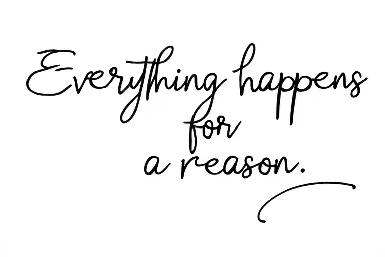 Everything Happens For A Reason Quote