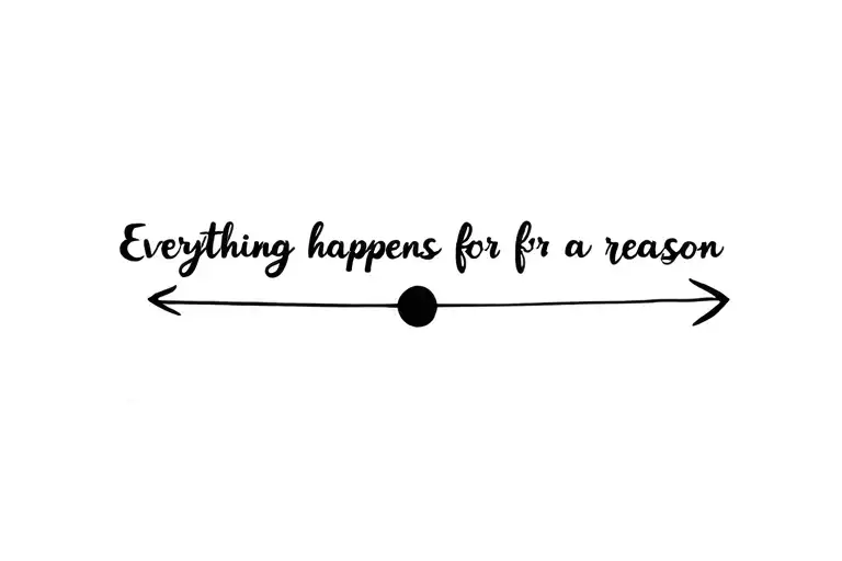 Everything Happens For A Reason Quote With A Big Dipper And Little Dipper Next To It
