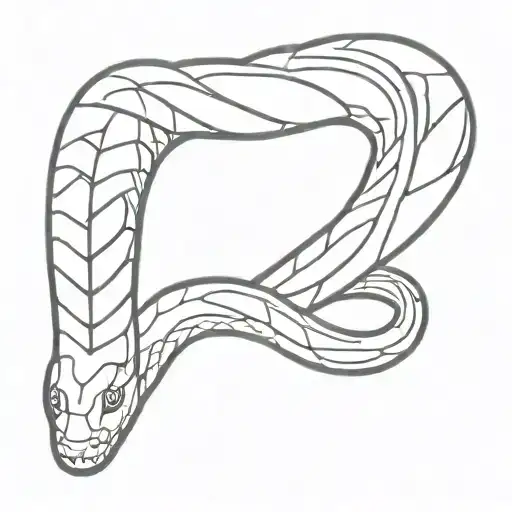 Snake Tattoo Around The Elbow