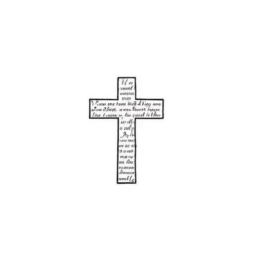 Cross With Bible Verses