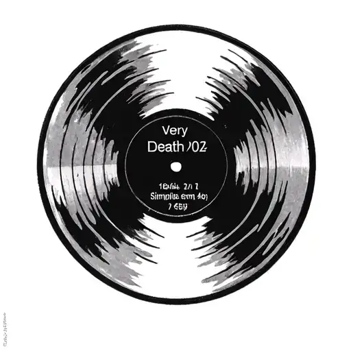 Small Vinyl Record With Death Date Very Simplistic