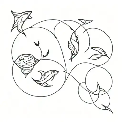 3 And Iii And Three Siblings And Pisces Symbol