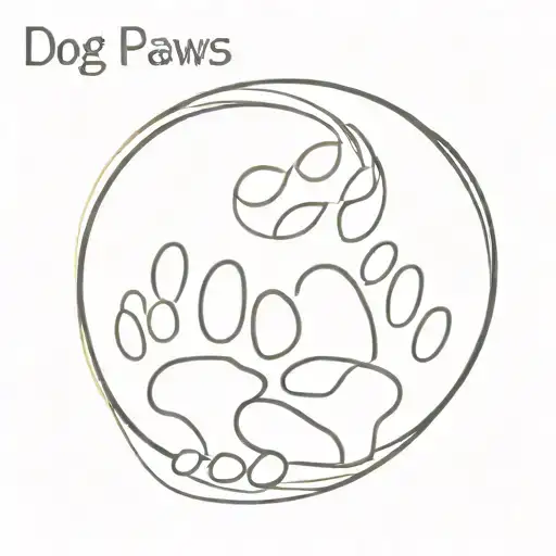 Dog Paws Infinity Symbol