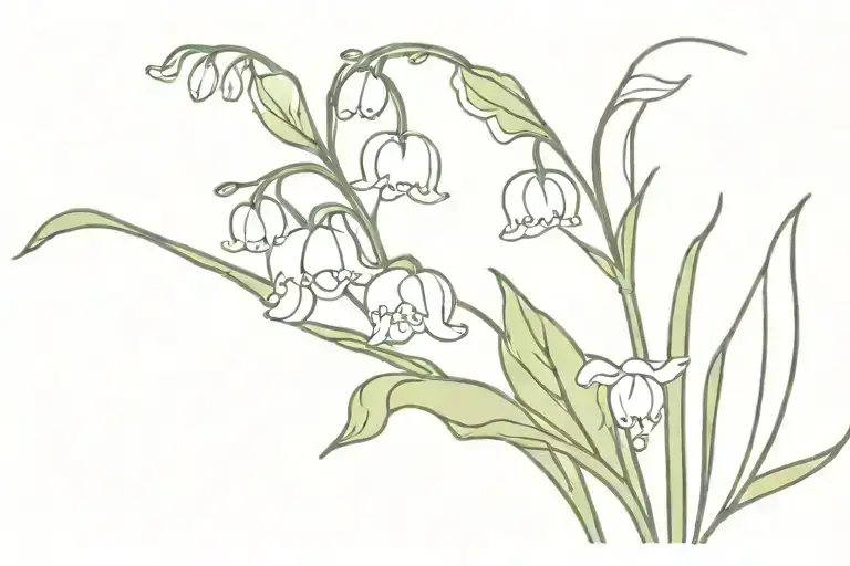 Lily Of The Valley Flower With Daisies