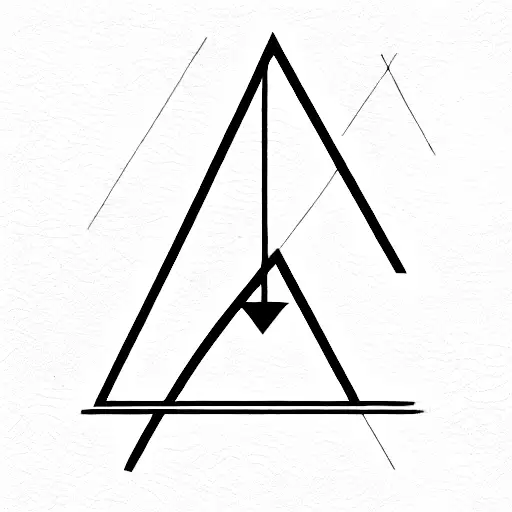 Line Of Life Geometric Style