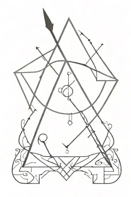 Arrow With Inguz Symbol Incorporated