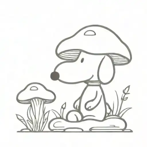 Mushrooms Snoopy