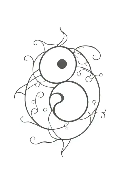 Subtle Yin Yang Symbol Formed