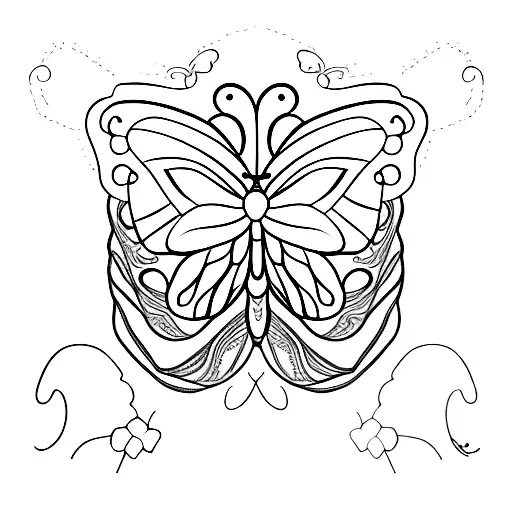 A Butterfly And A Cactus Intertwined