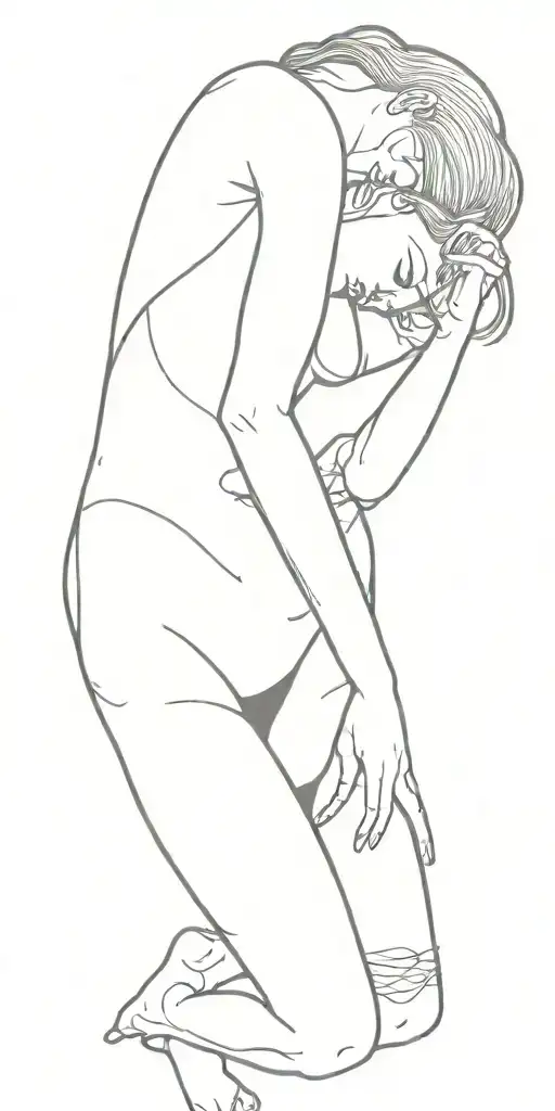 Full Nude Woman Posing