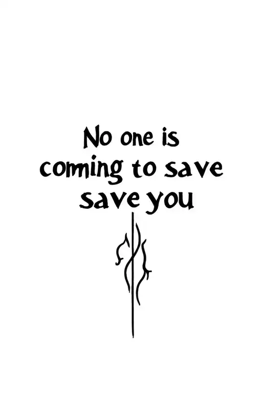 No One Is Coming To Save You