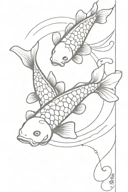 Koi Fish Jumping