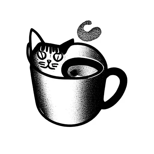 A Cat In A Mug