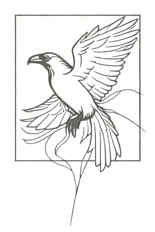 Raven With Outstretched Wings