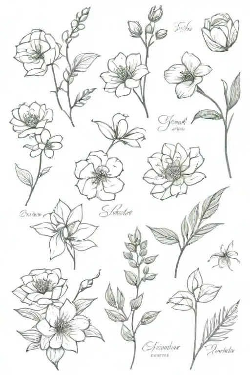 Birth Month Flowers Feb April May June July