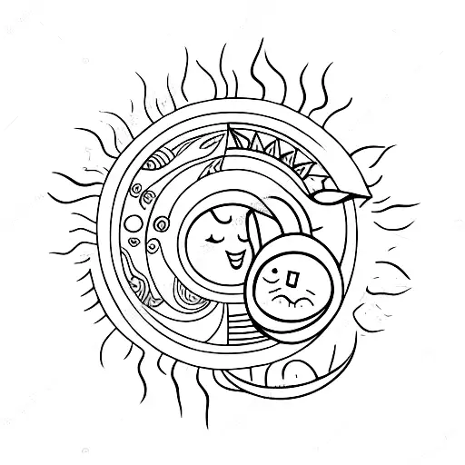 Sun And Moon Cute