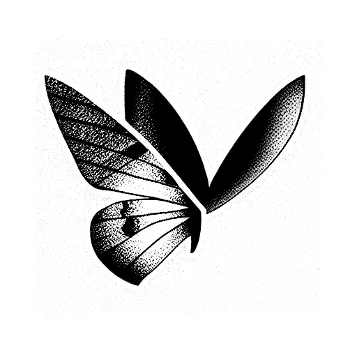 Butterfly With Mountains And Ocean Inside Wings