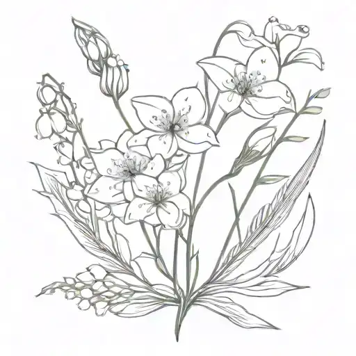 Cosmos And Lily Of The Valley Bouquet