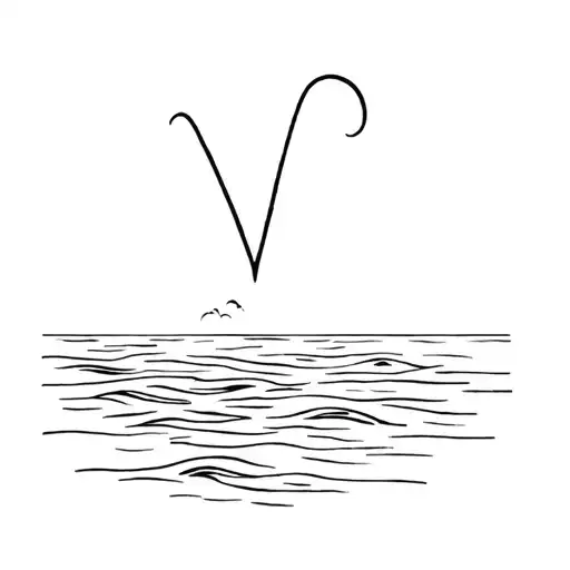 About The Sea And Surf With Thin Female W Delicate Strokes