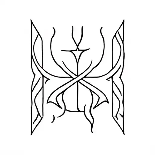 Uruz Viking Rune Symbolizing Strength Symbol