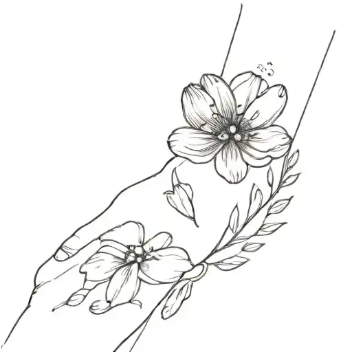 Side Wrist Tattoo Life Is Beautiful But You Dont Have A Clue Flower