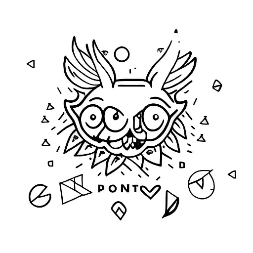 A Tatoo That Express An Introvert Person With Strangers And A Extroverted Person With Friends