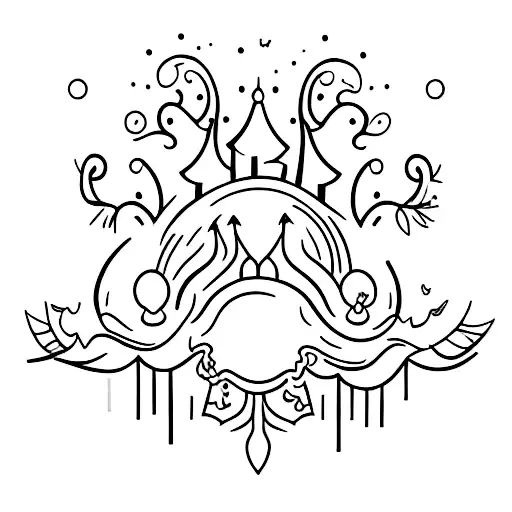 A Magical Forest With Fairies And Witches