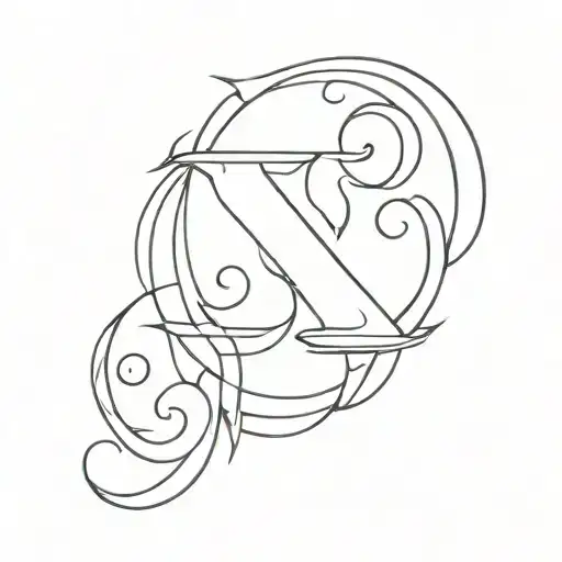Letter S With A Symbol Representing Brotherhood Around It
